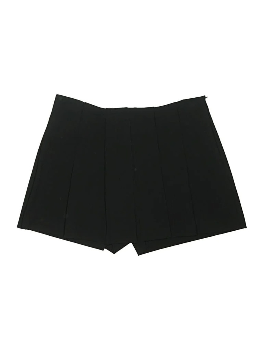 Women’s Black Pleated High-Waist Skort